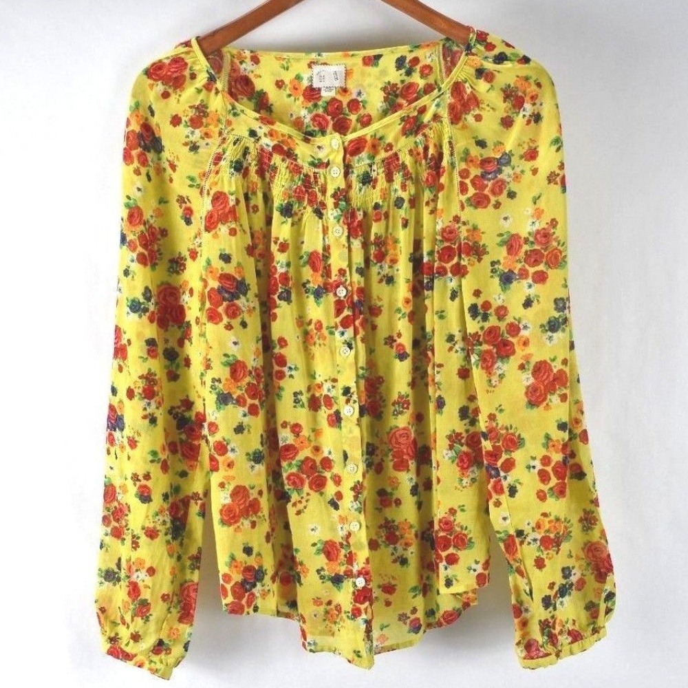 Postmark 9-H15 StCL Floral Peasant Shirt